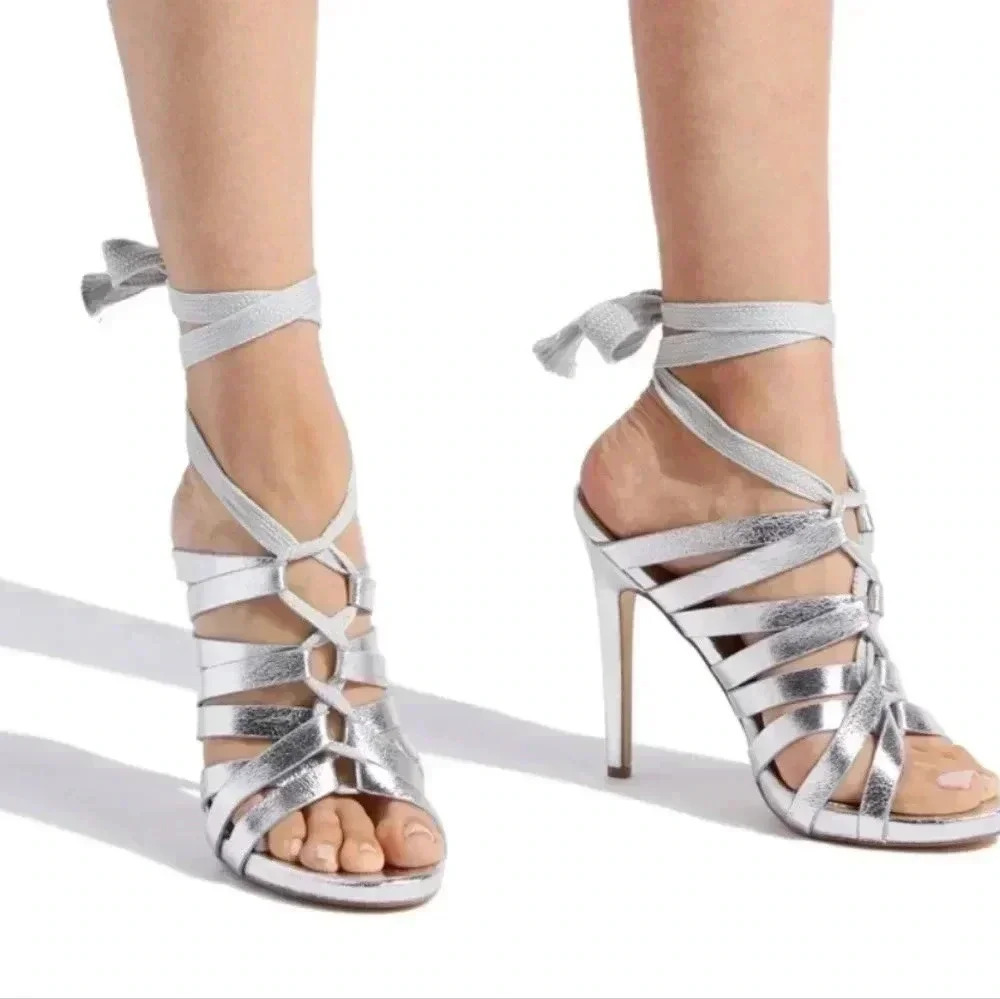 Beatrice Embellished Sandals. Size 10